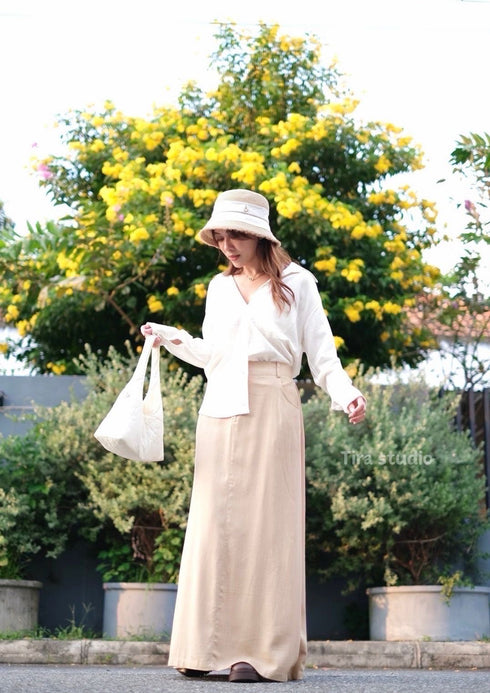 Ladies Casual Linen Long Skirts